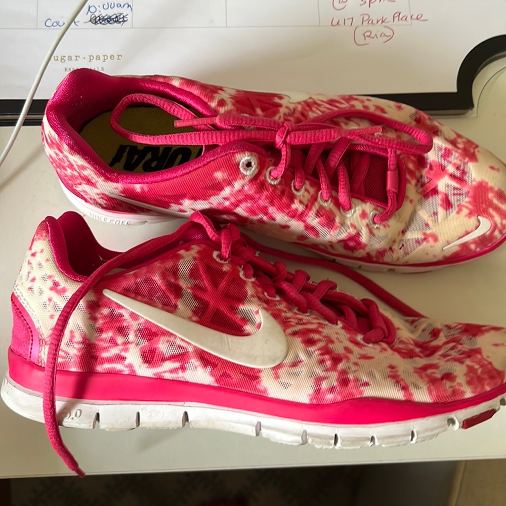 Nike pink tie dye sneaker